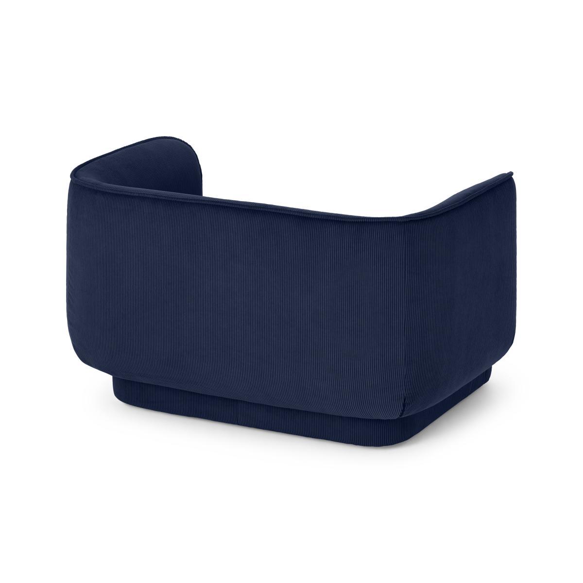 Maliri Loveseat, Navy Corduroy Velvet – image 7