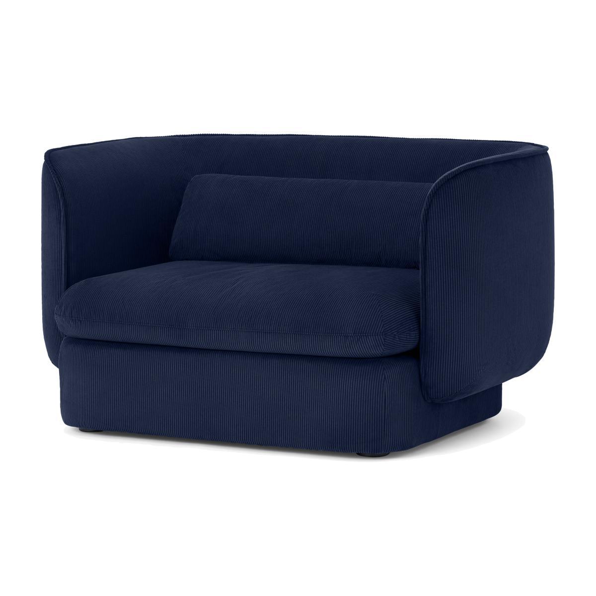 Maliri Loveseat, Navy Corduroy Velvet – image 1