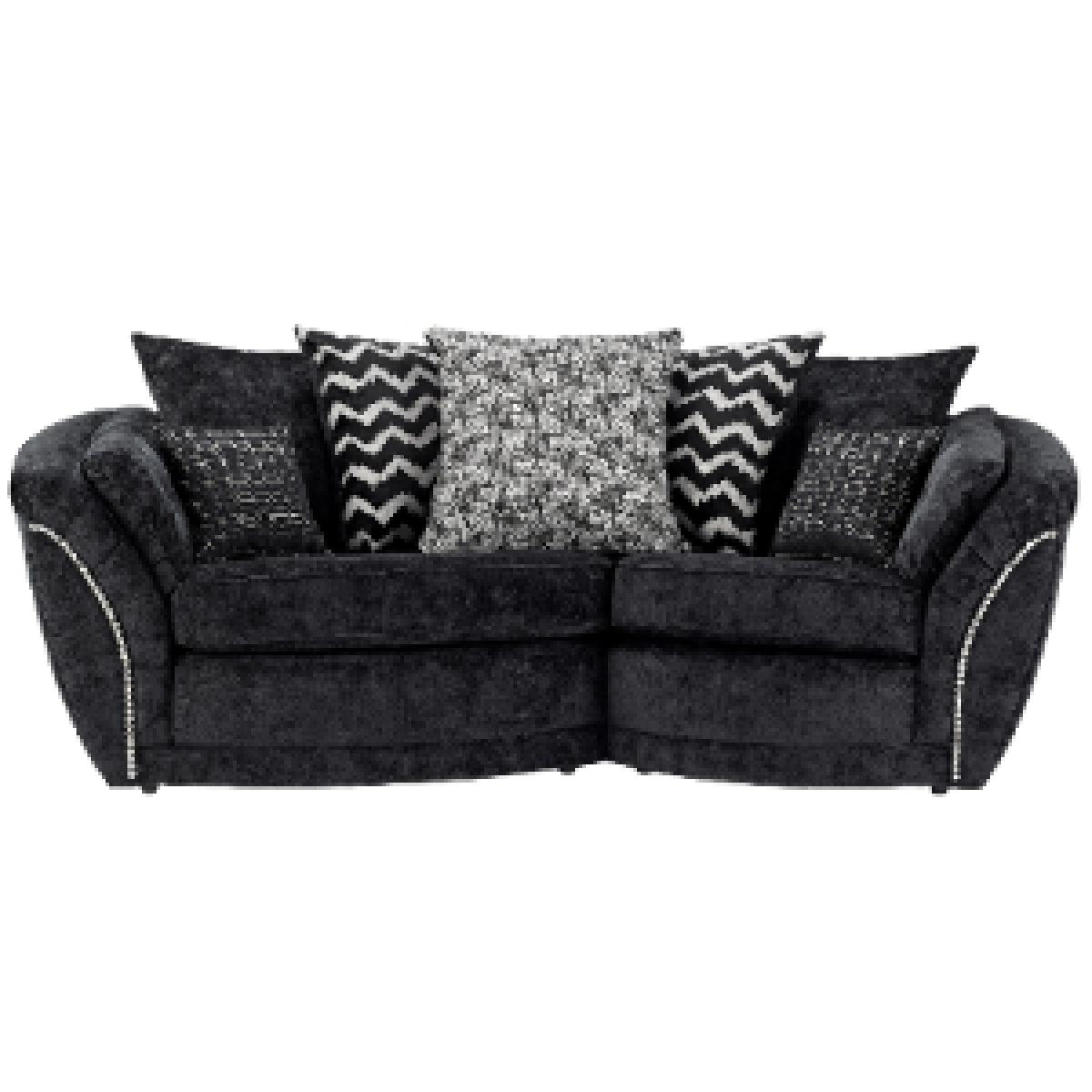 Left-Hand Facing Izzy Snuggle Sofa  - Nickel – image 2