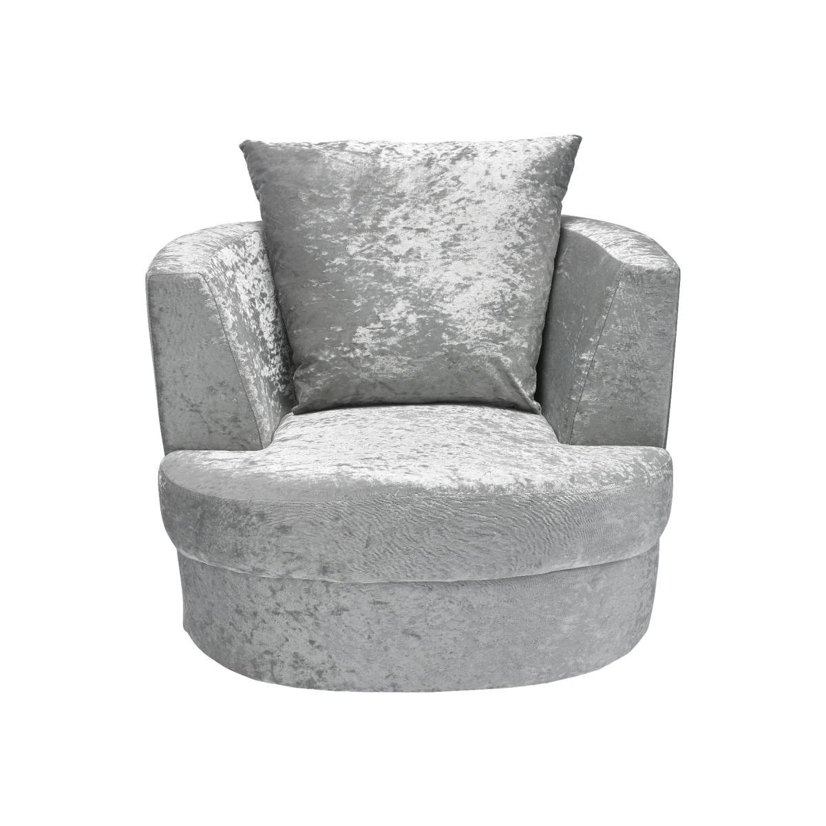 Bliss Silver Cuddle Chair - Small – image 1