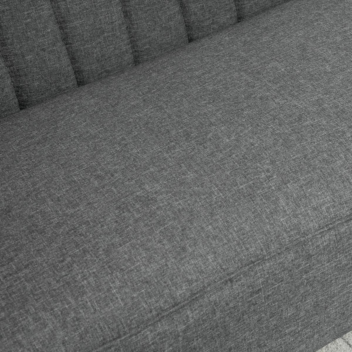 Modern Double Seat Sofa Loveseat - Grey – image 5