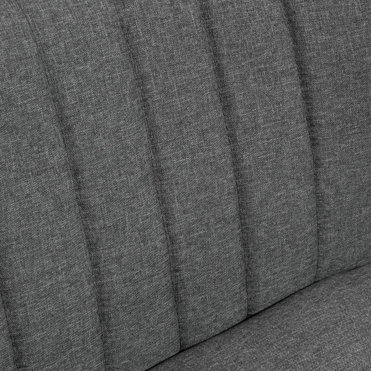 Modern Double Seat Sofa Loveseat - Grey – image 6