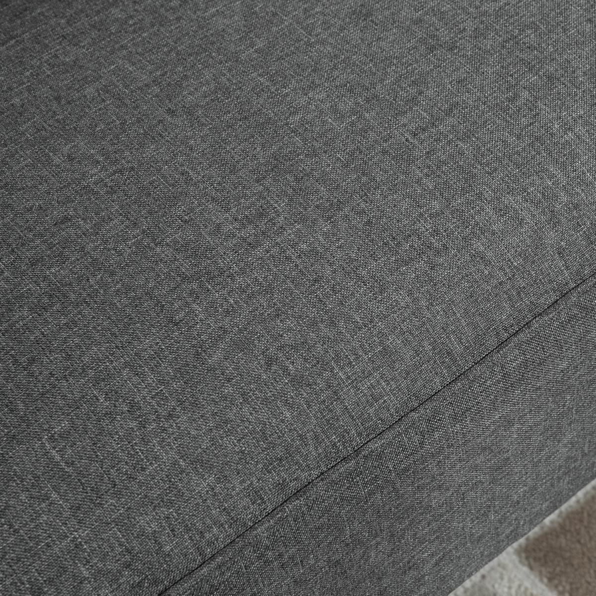 Modern Double Seat Sofa Loveseat - Grey – image 7