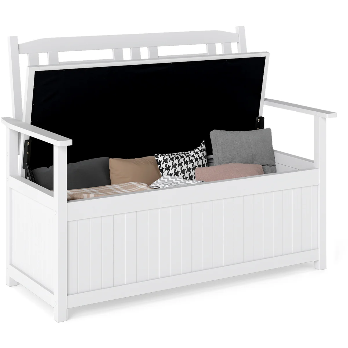 185L Solid Wood Patio Storage Loveseat – image 7