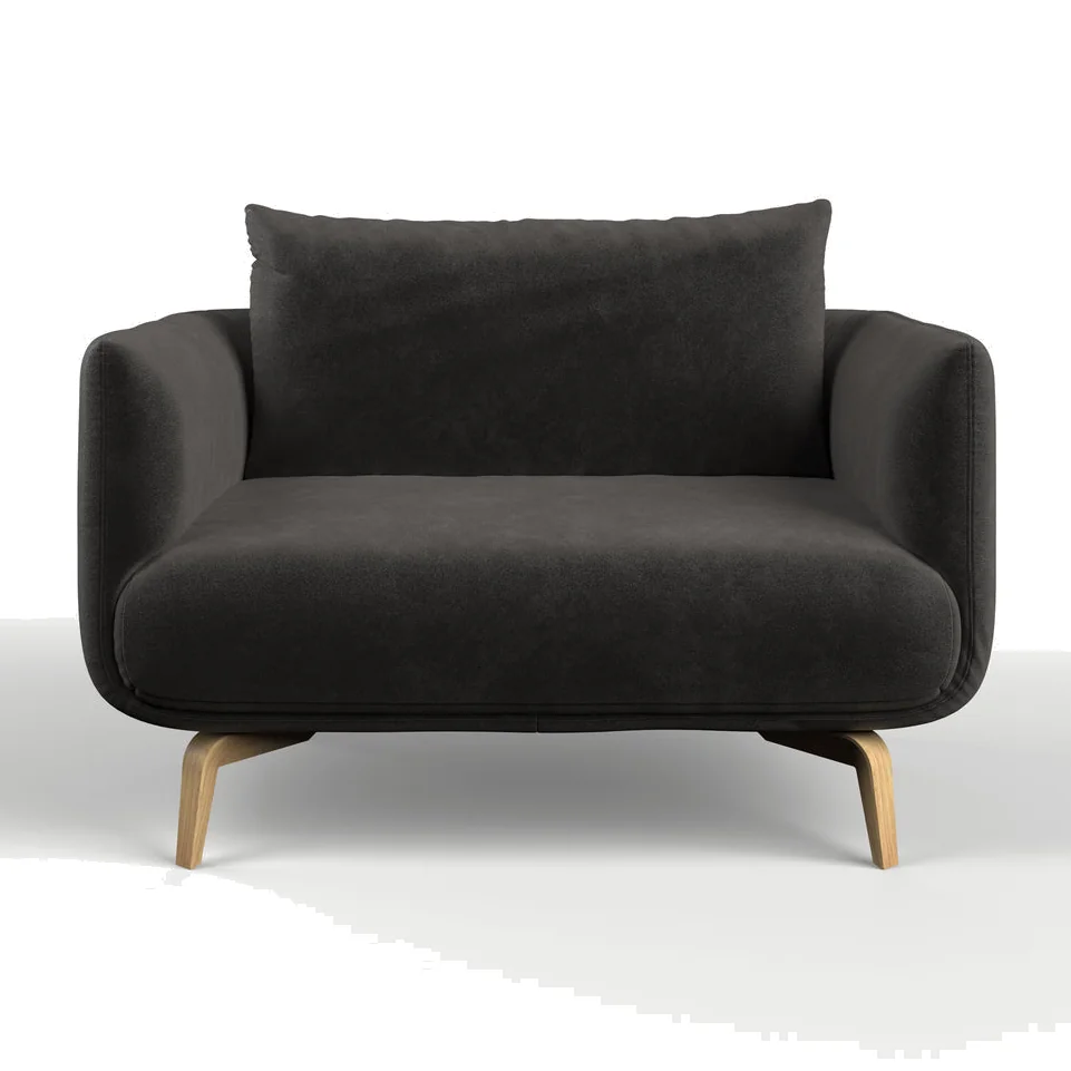 Hebden Curved Love Seat – image 1