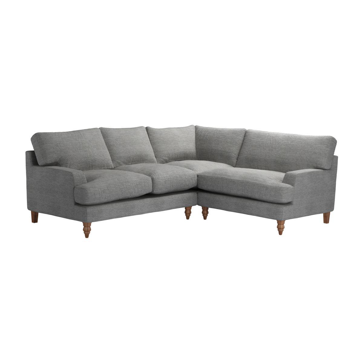 Isla Asym. Crn: LHF 2 Seat w RHF Loveseat in Gull Slubby Cotton - sofa.com – image 1