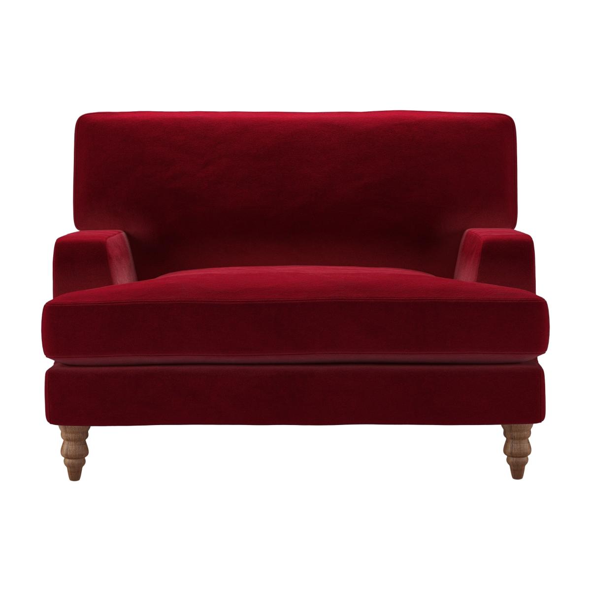 Isla Loveseat in Malbec Cotton Matt Velvet – image 1