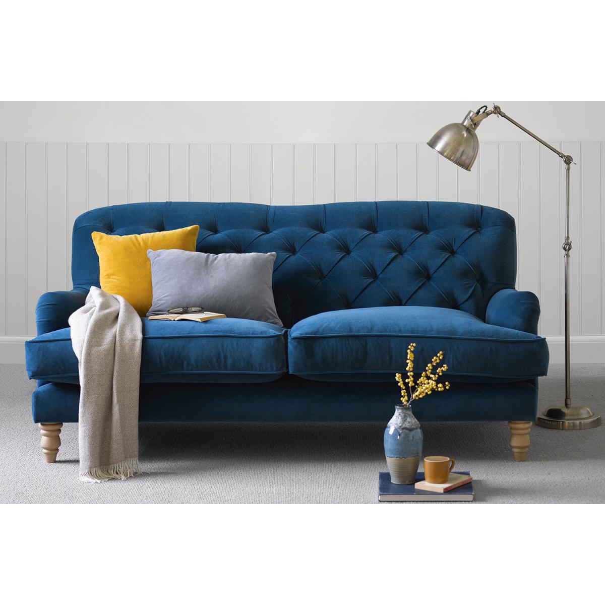 Snowdrop Button Back 2.5 Seat Sofa in Sealion Smart Cotton - sofa.com – image 2