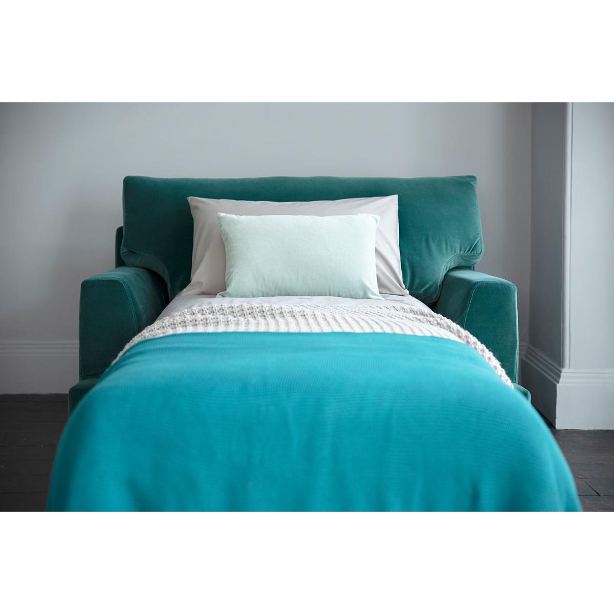Isla Loveseat Sofa Bed in Skyfall Cotton Matt Velvet – image 4