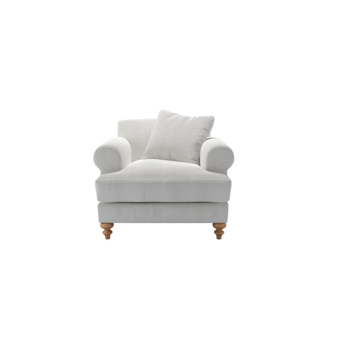 Teddy Loveseat in Fog Aquaclean Clever Chenille – image 2