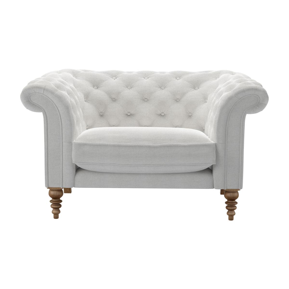 Oscar Loveseat in Harbour Aquaclean Clever Velvet