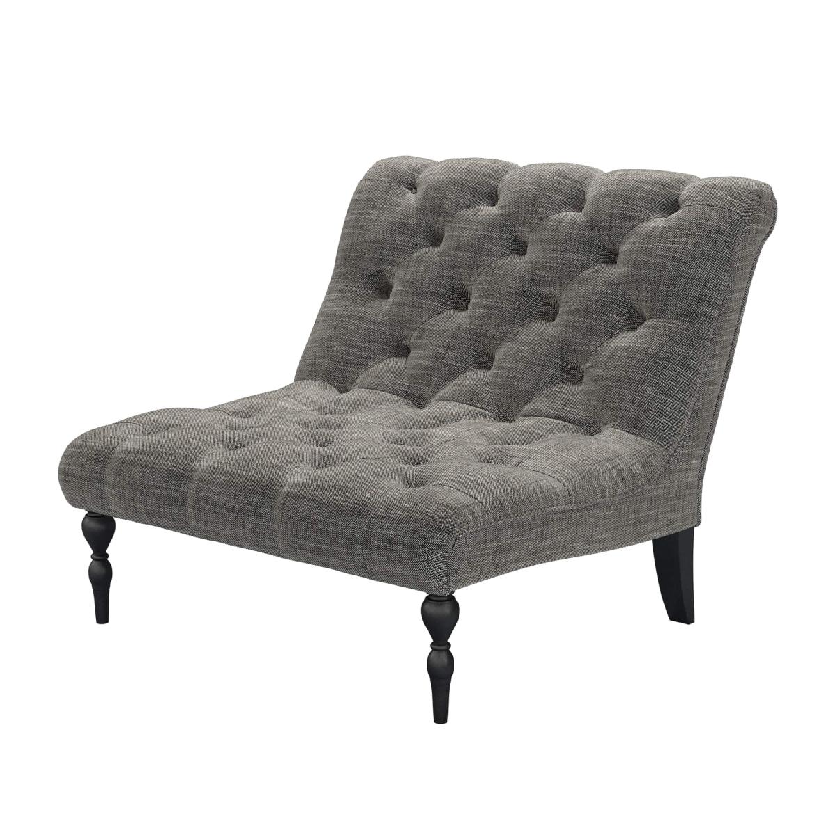 Claude Loveseat in Liquorice Baylee Multi-Tone Viscose Linen – image 1