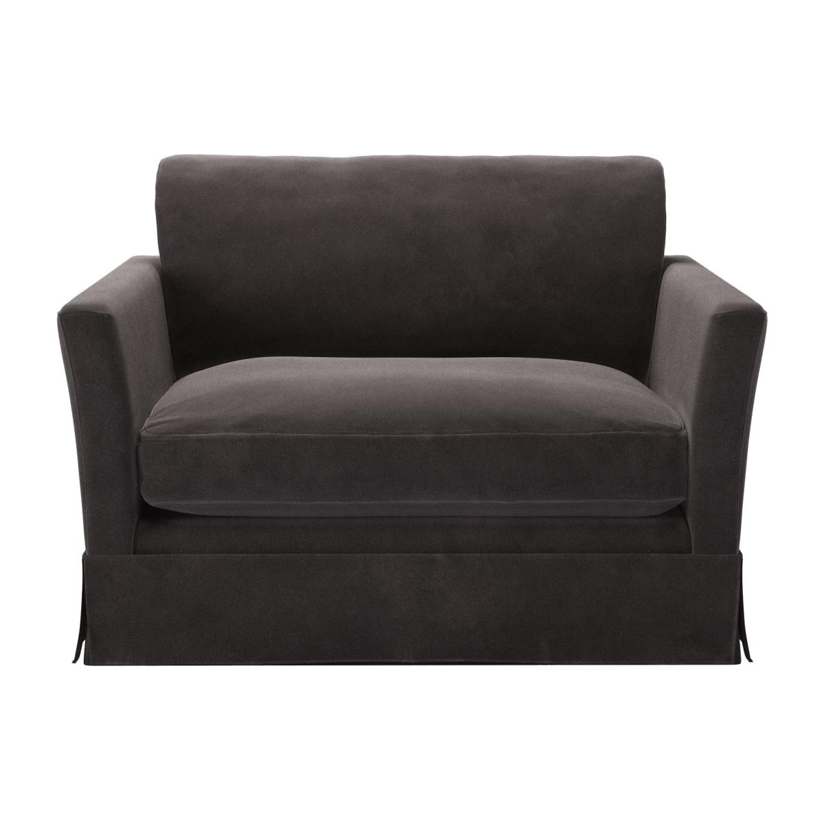 Otto Loveseat in Shale Aquaclean Clever Velvet – image 1