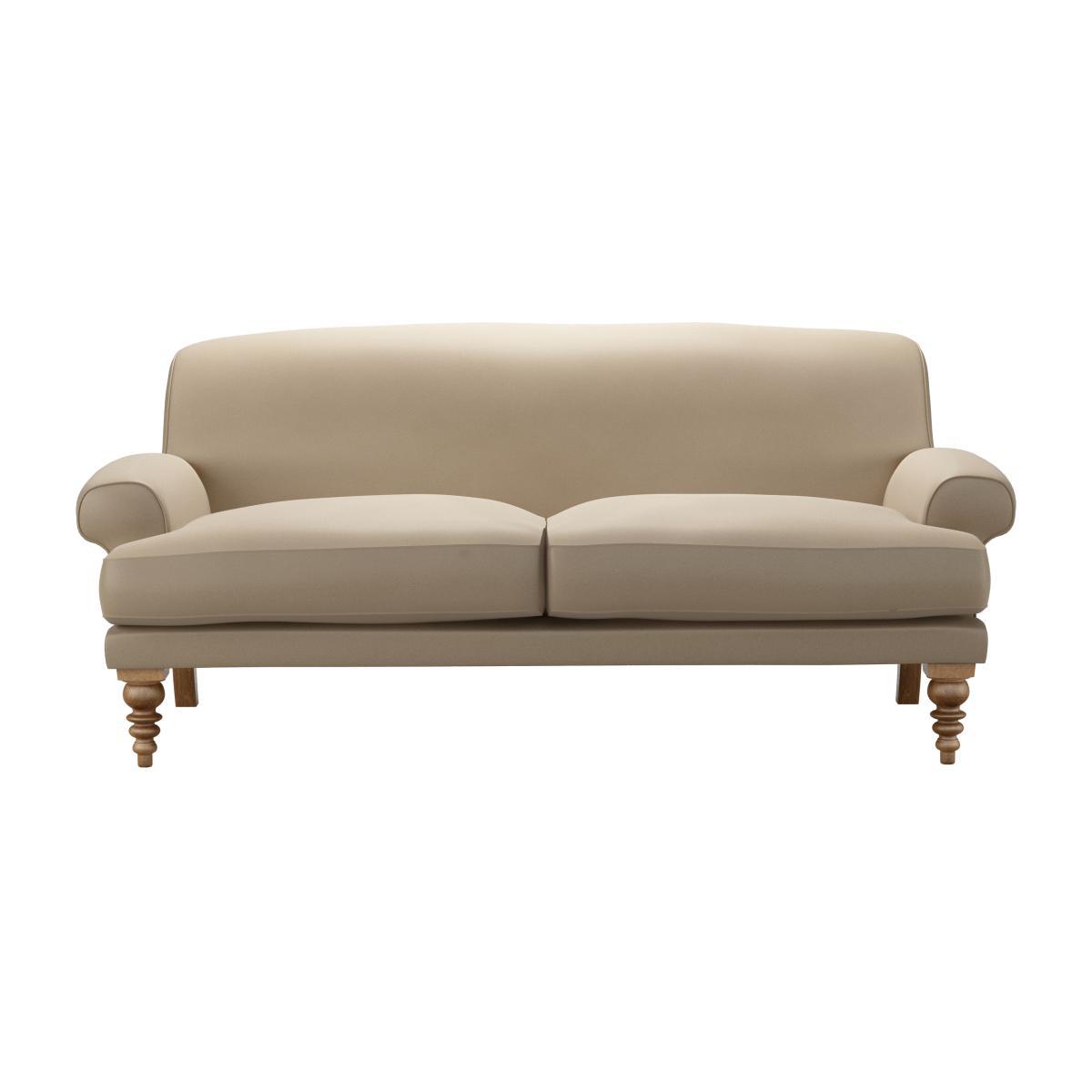 Saturday 2.5 Seat Sofa (breaks down) in Coconut Soft Leather - sofa.com – image 1