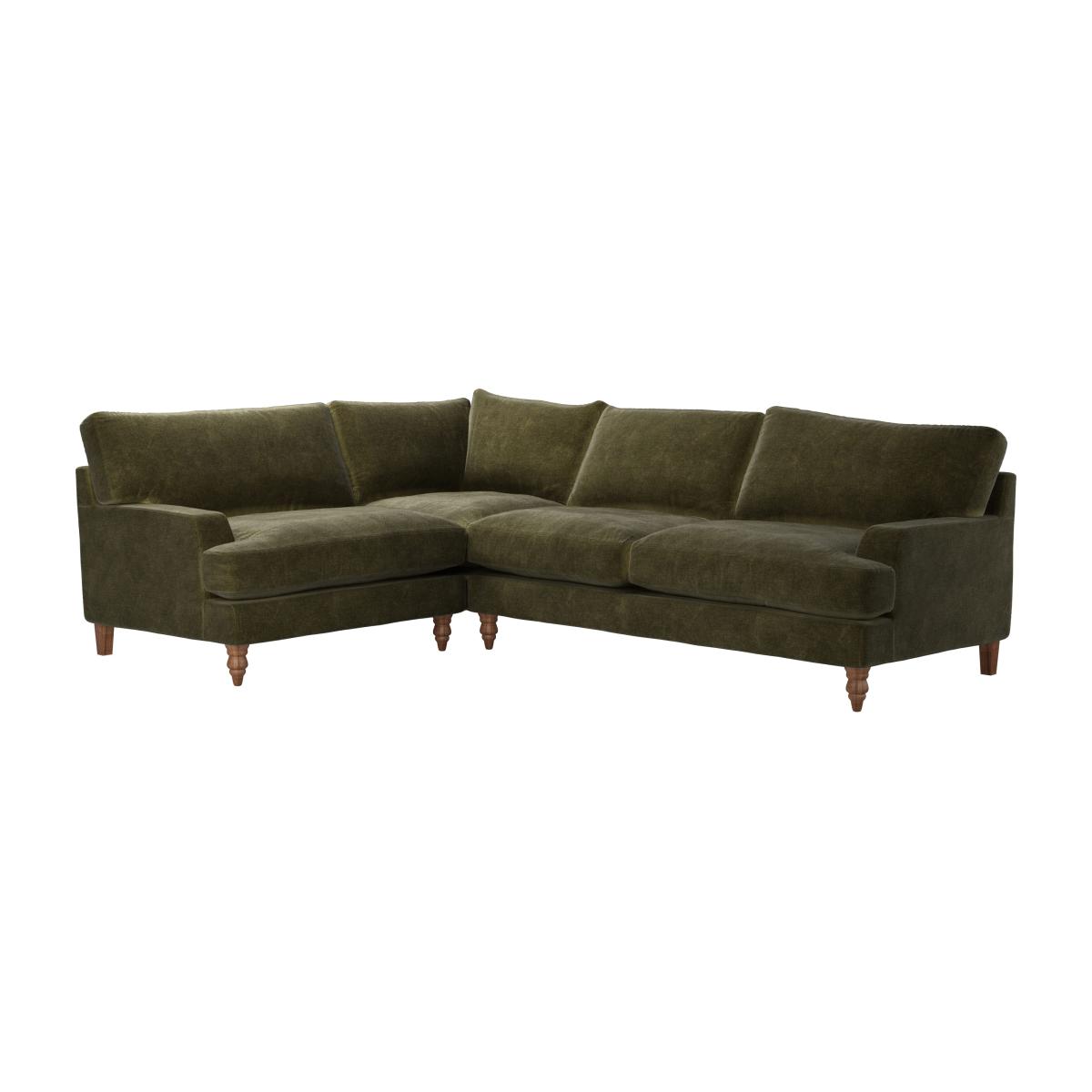 Isla Asym. Crn: LHF Loveseat w RHF 2.5 Seat in Juniper Aquaclean Clever Chenille – image 1