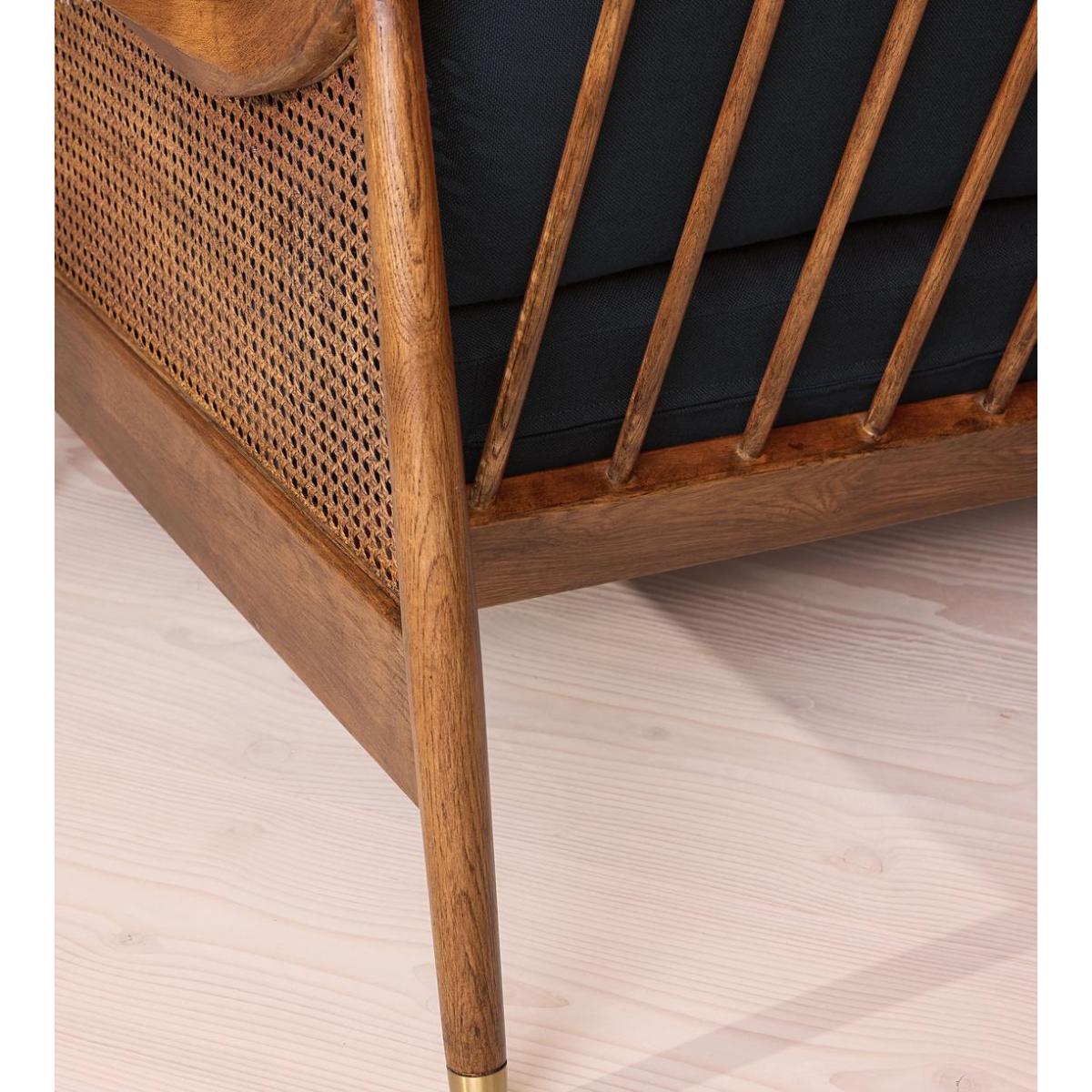 Atlanta Loveseat, Linen, Indigo – image 6