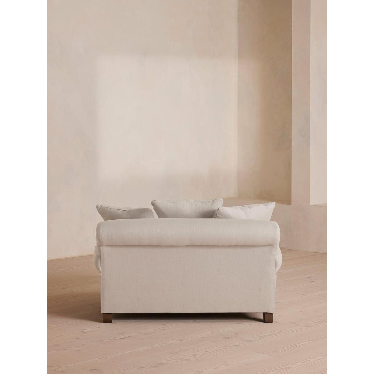 Audrey Loveseat, Linen, Bisque – image 3