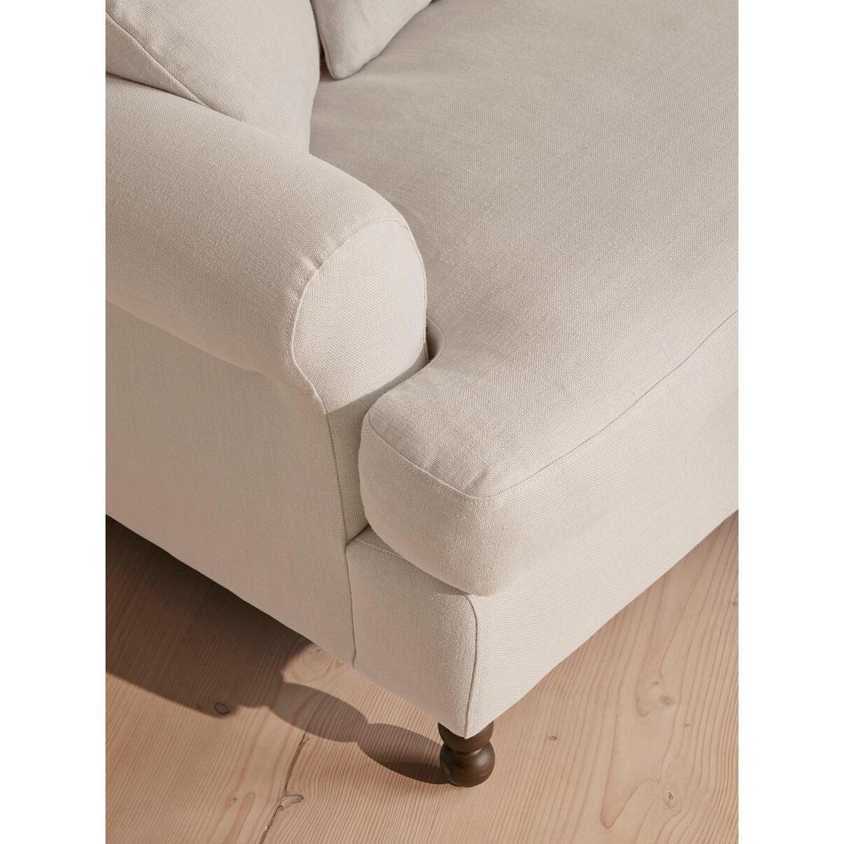 Audrey Loveseat, Linen, Bisque – image 5