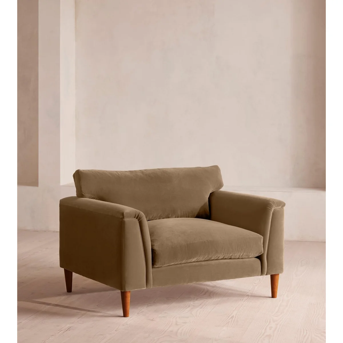 Reya Loveseat, Velvet, Truffle, UK – image 2