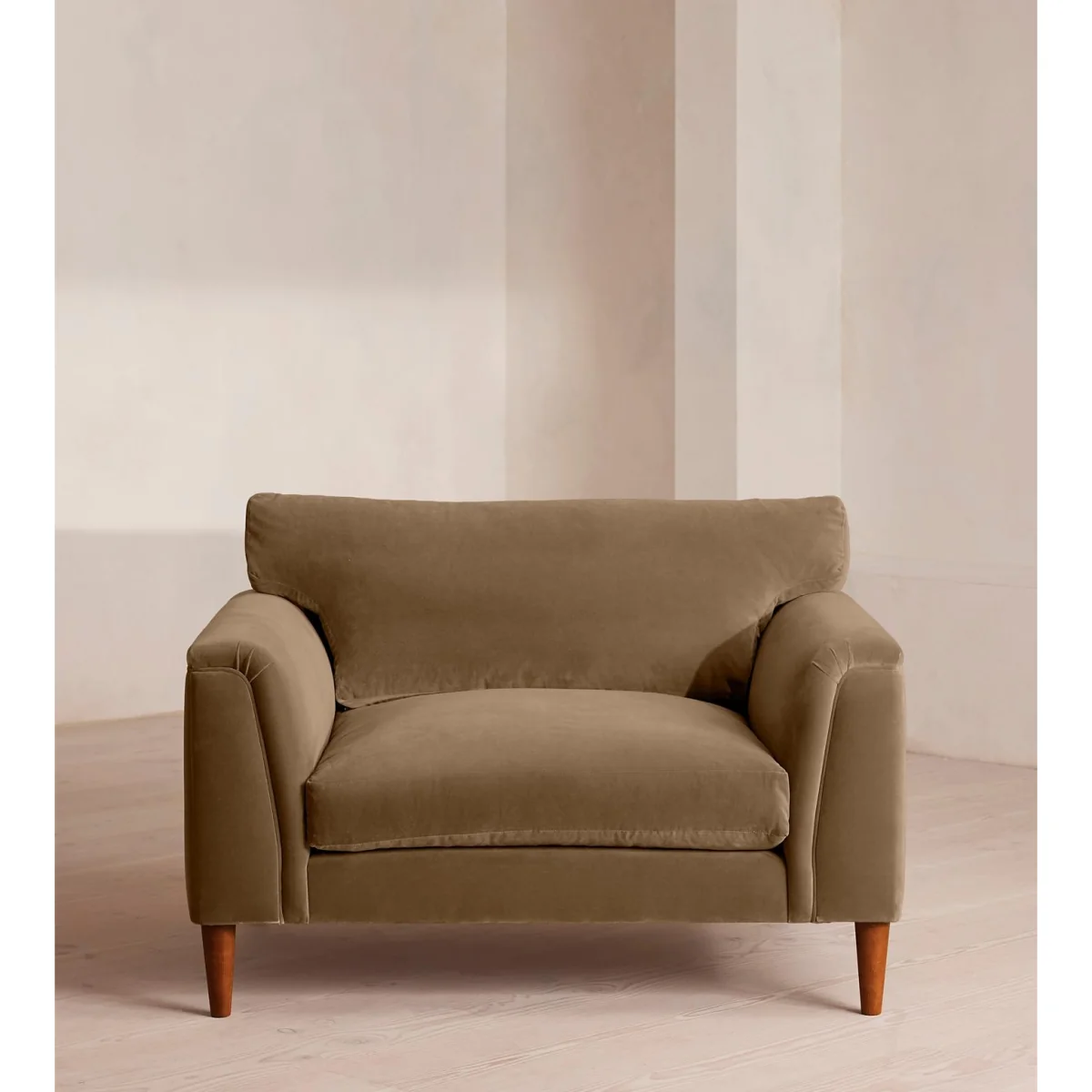 Reya Loveseat, Velvet, Truffle, UK – image 3