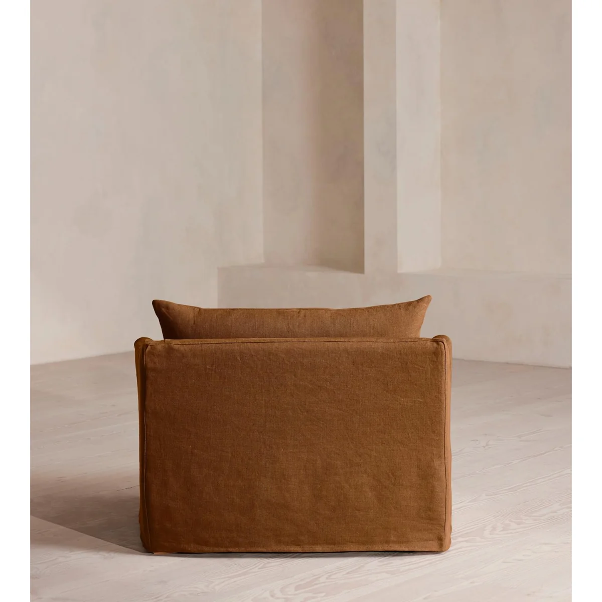 Roma Loveseat, Linen, Terracotta, UK – image 5