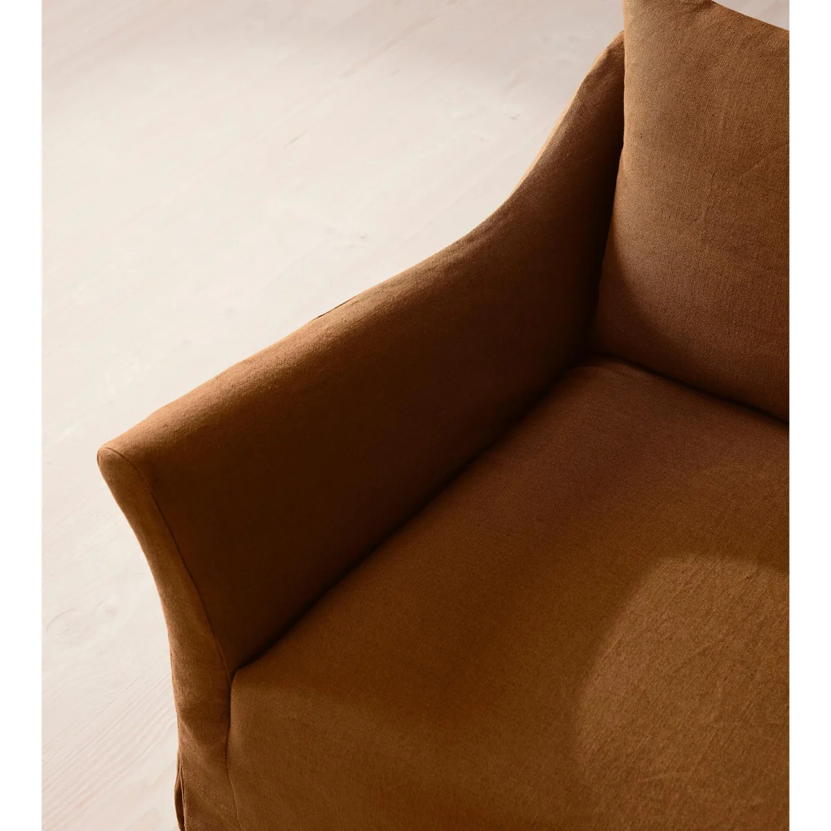 Roma Loveseat, Linen, Terracotta, UK – image 6