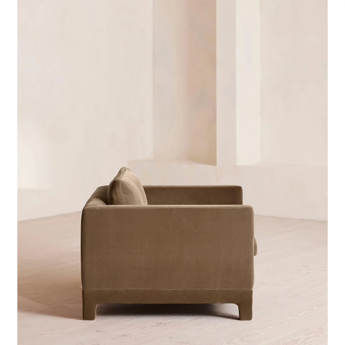 Ashford Loveseat Sofa, Velvet, Truffle, UK – image 4