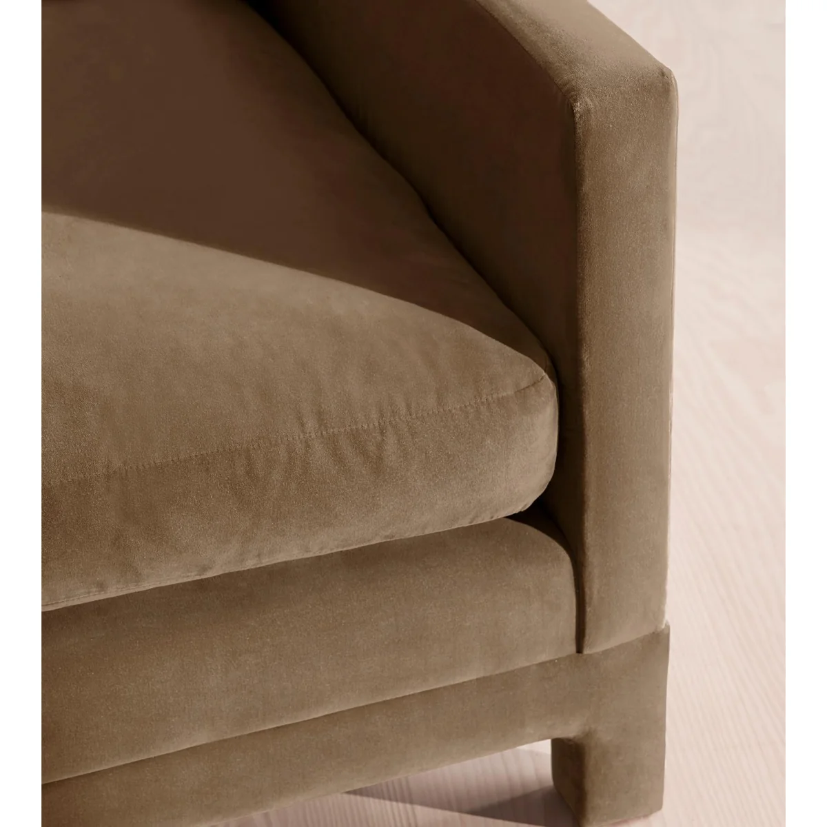 Ashford Loveseat Sofa, Velvet, Truffle, UK – image 6