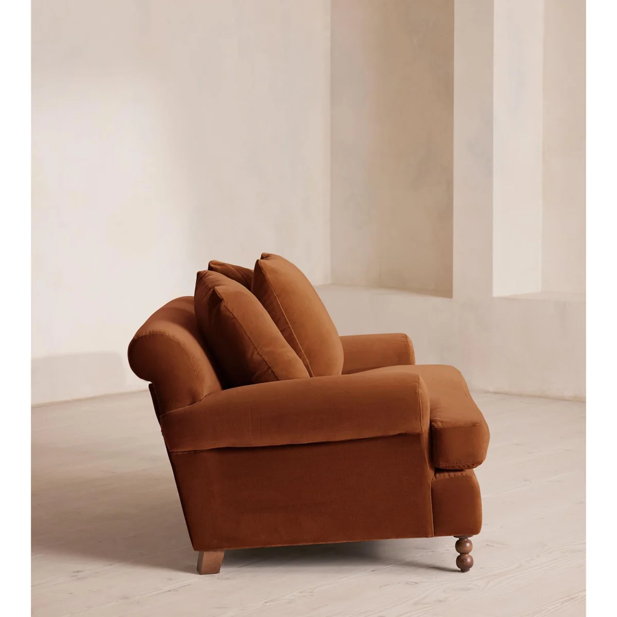 Audrey Loveseat, Velvet, Cinnamon, UK – image 4