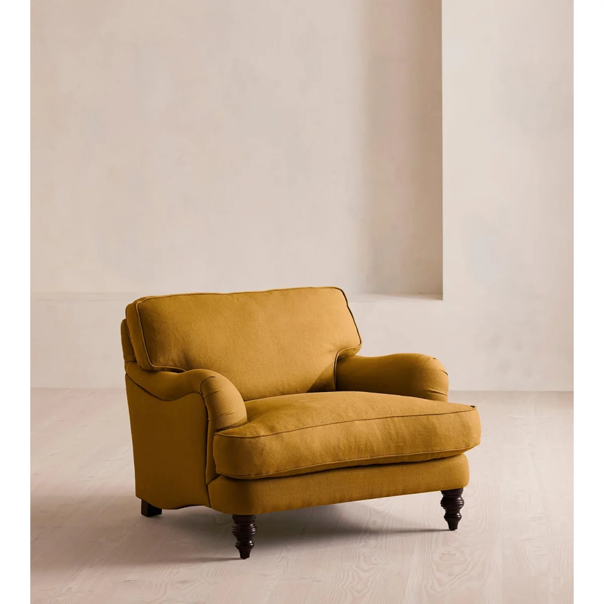 Arundel Loveseat, Linen, Turmeric – image 2