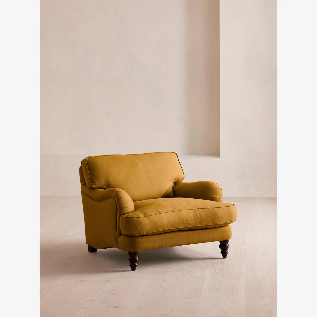 Arundel Loveseat, Linen, Turmeric – image 1