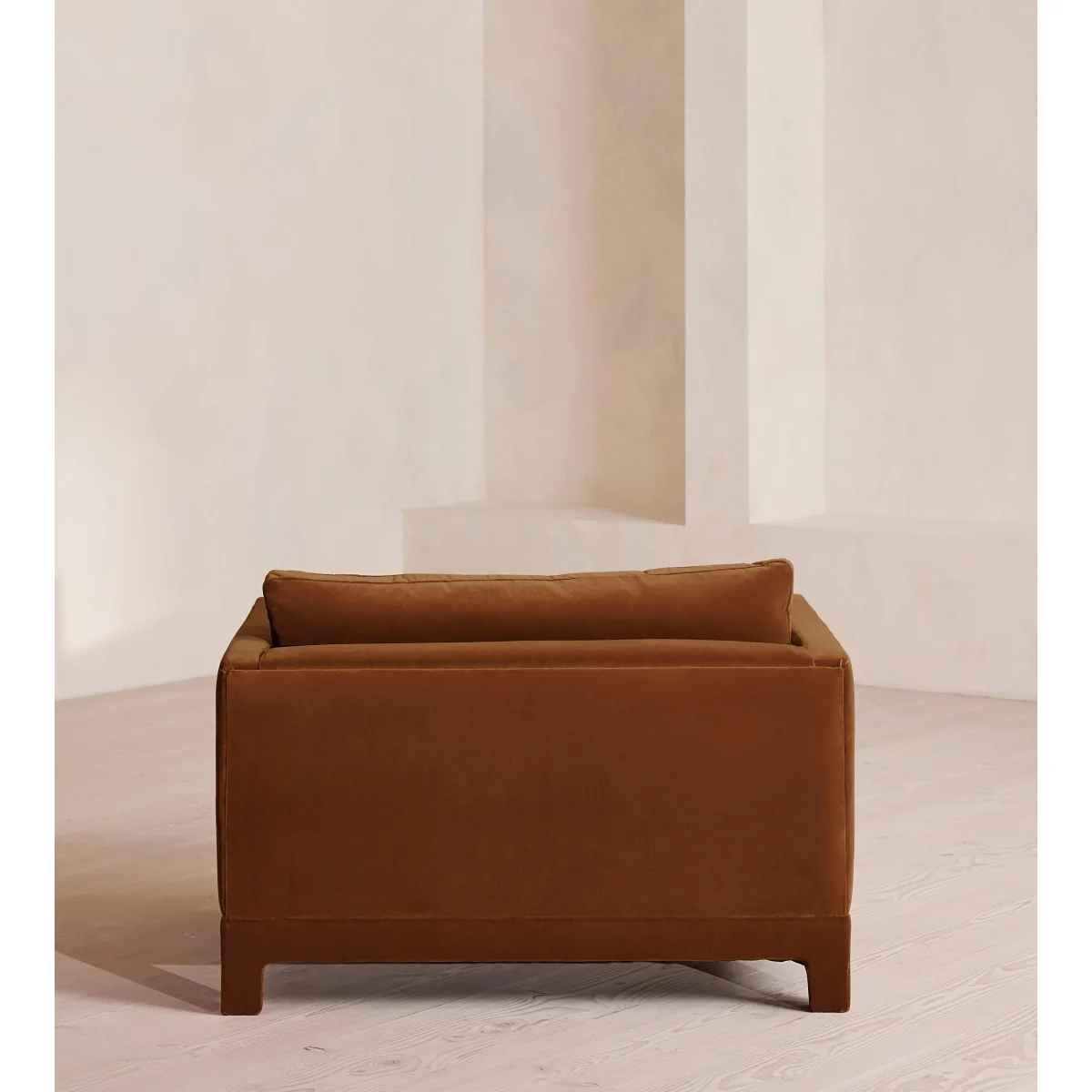 Ashford Loveseat Sofa, Velvet, Cinnamon, UK – image 5