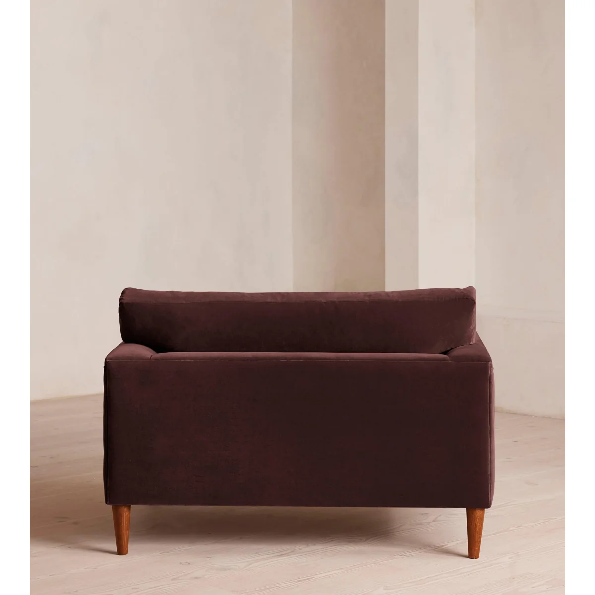 Reya Loveseat, Velvet, Aubergine, UK – image 5