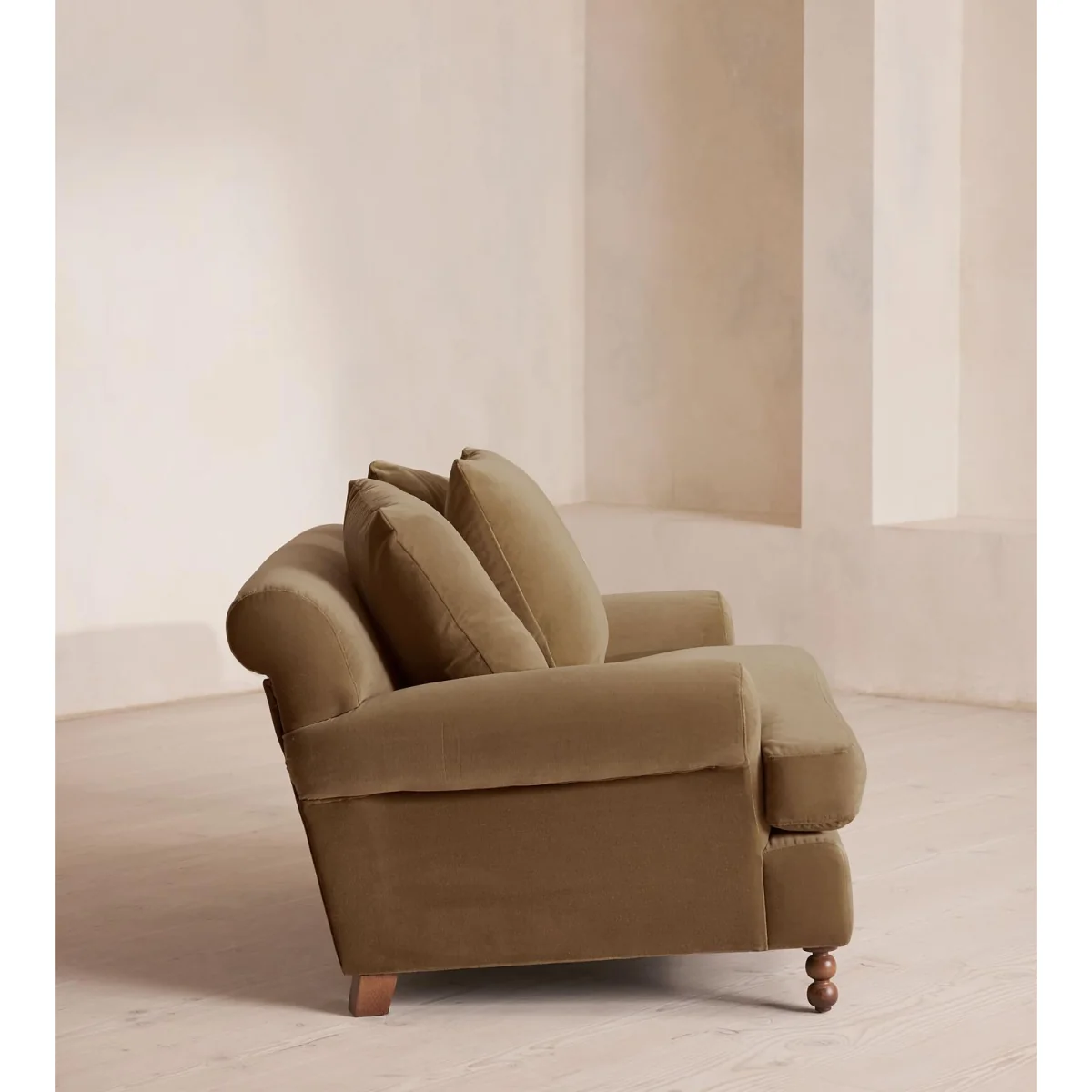 Audrey Loveseat, Velvet, Truffle, UK – image 4