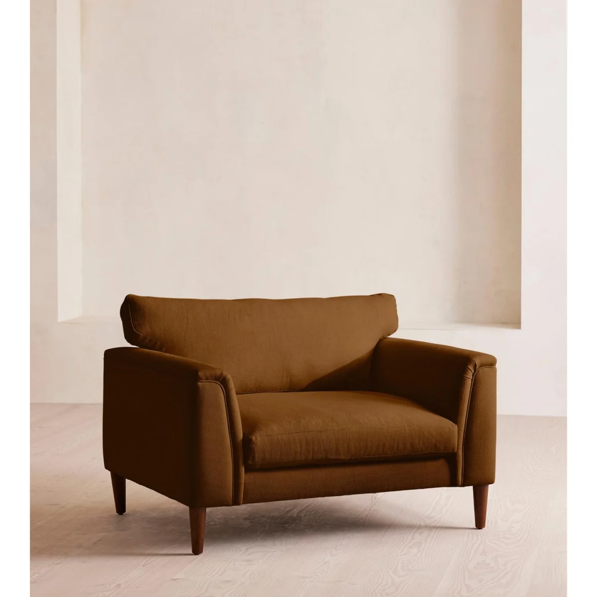 Reya Loveseat, Linen, Terracotta, UK – image 2