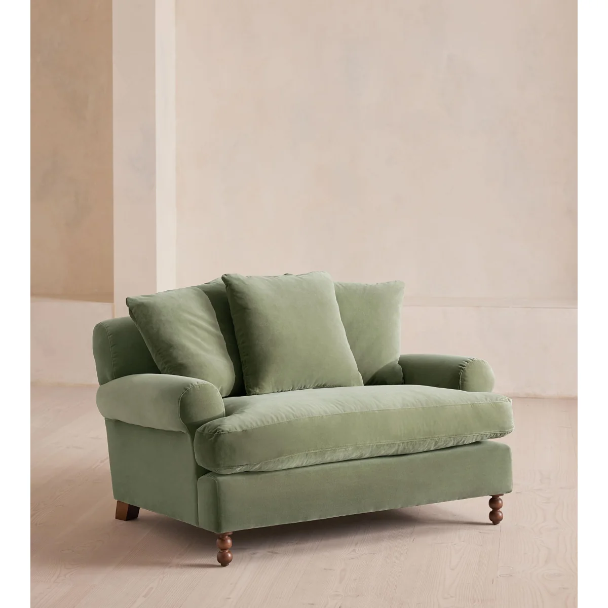 Audrey Loveseat, Velvet, Seafoam, UK – image 2
