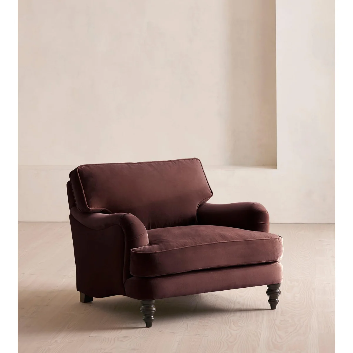 Arundel Loveseat, Velvet, Aubergine – image 2