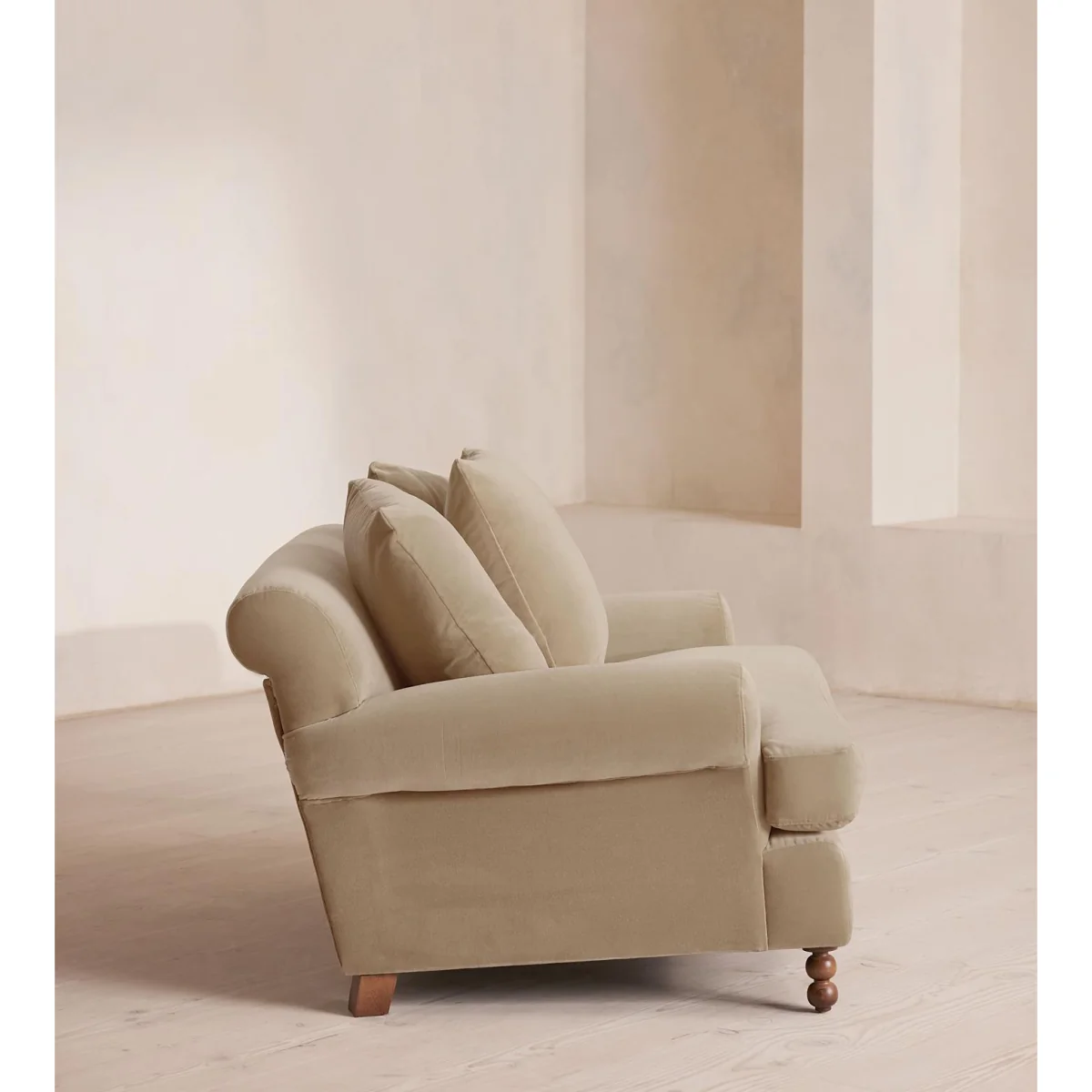 Audrey Loveseat, Velvet, Oyster, UK – image 4
