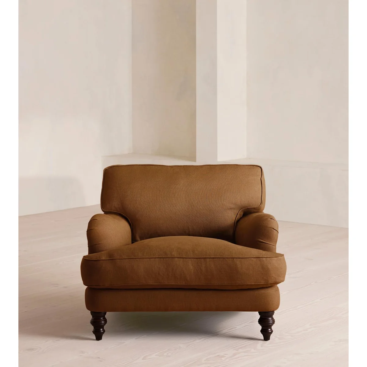 Arundel Loveseat, Linen, Terracotta – image 3