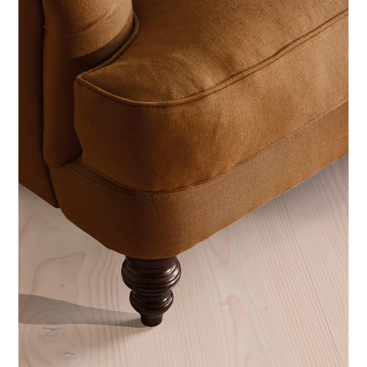 Arundel Loveseat, Linen, Terracotta – image 6
