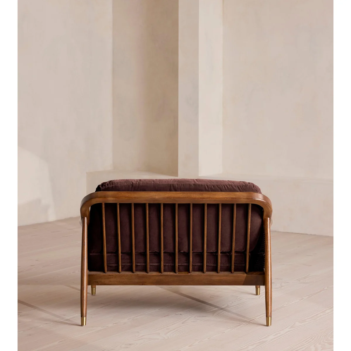 Atlanta Loveseat, Velvet, Aubergine, UK – image 5