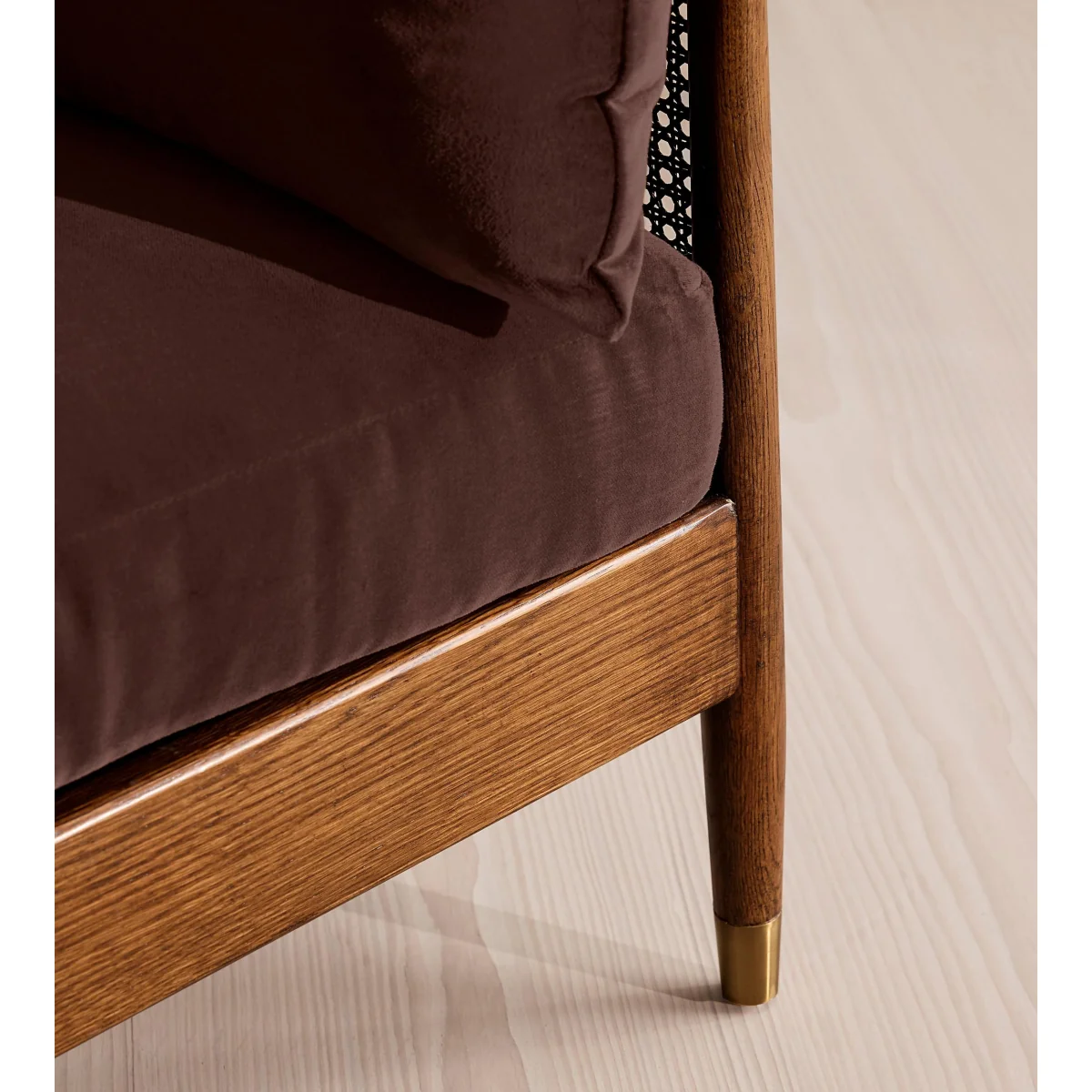Atlanta Loveseat, Velvet, Aubergine, UK – image 6