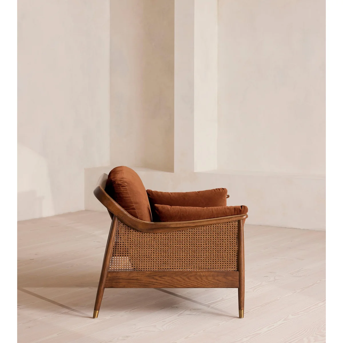 Atlanta Loveseat, Velvet, Cinnamon, UK – image 4