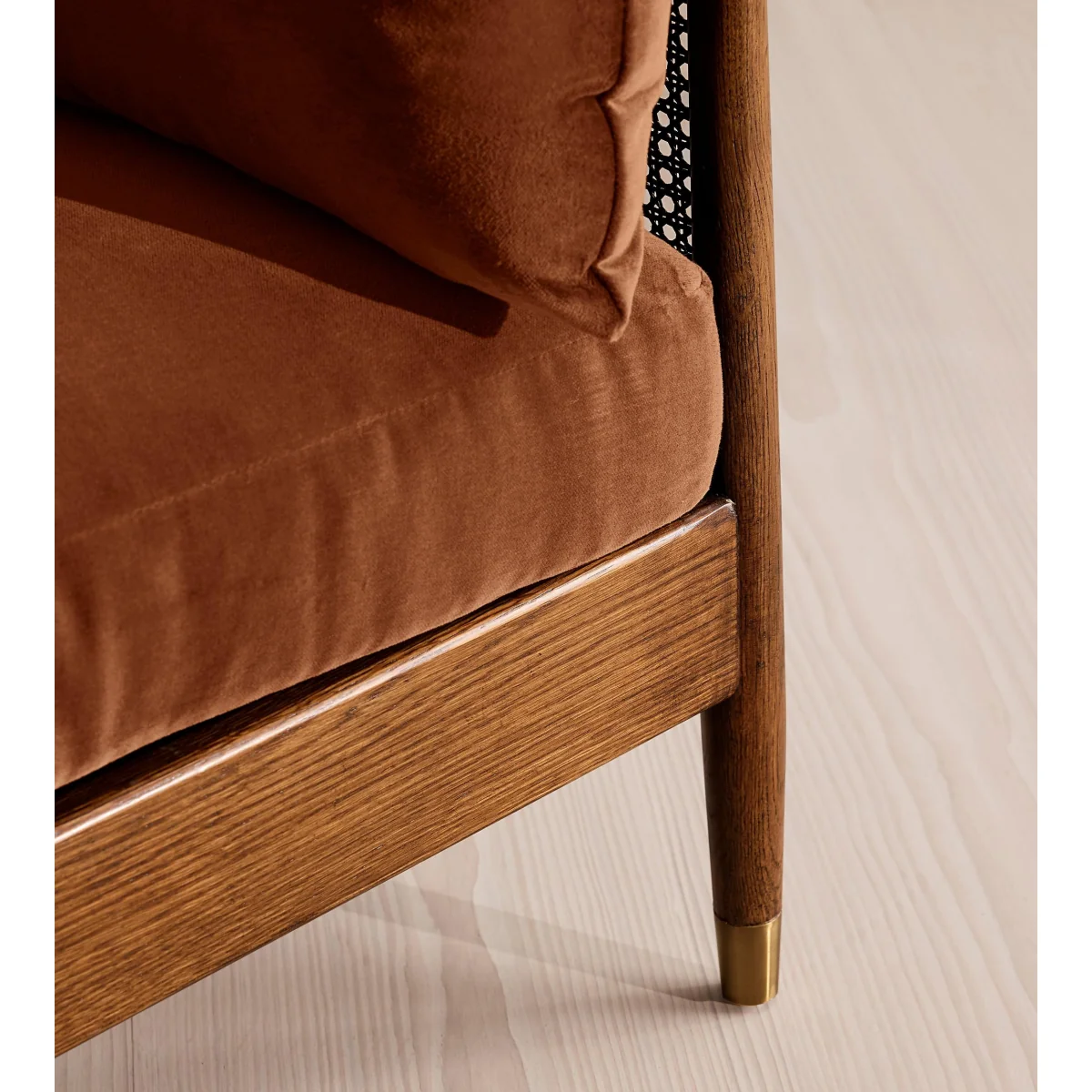 Atlanta Loveseat, Velvet, Cinnamon, UK – image 6