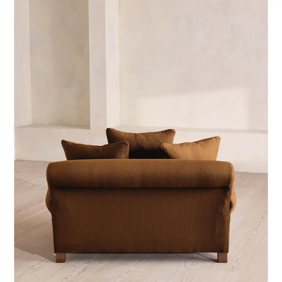 Audrey Loveseat, Linen, Terracotta, UK – image 5