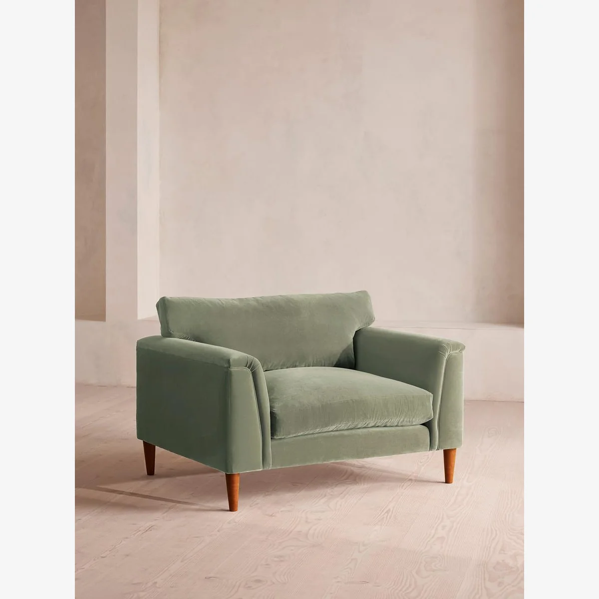 Reya Loveseat, Velvet, Seafoam, UK – image 1