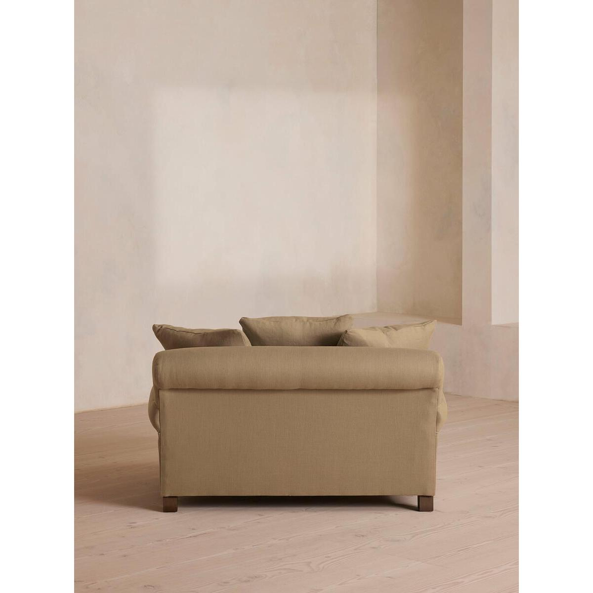 Audrey Loveseat, Linen, Wheat – image 3