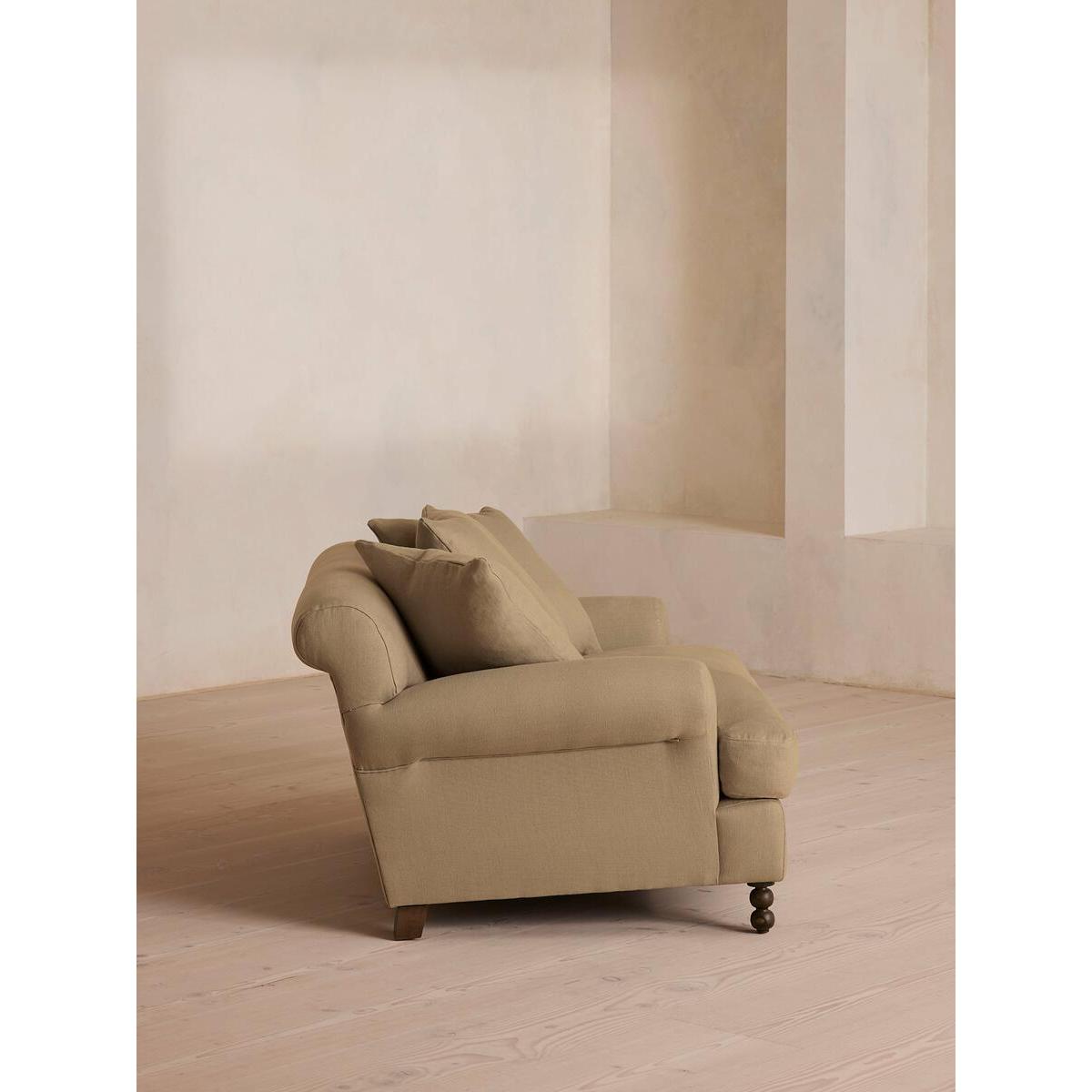 Audrey Loveseat, Linen, Wheat – image 4