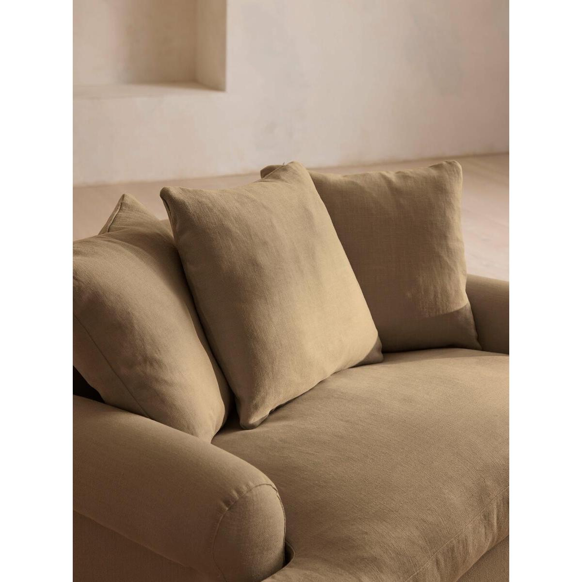 Audrey Loveseat, Linen, Wheat – image 6