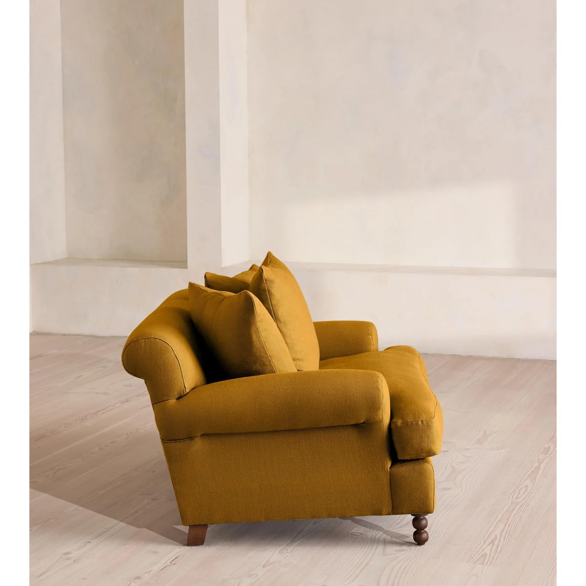 Audrey Loveseat, Linen, Turmeric, UK – image 4